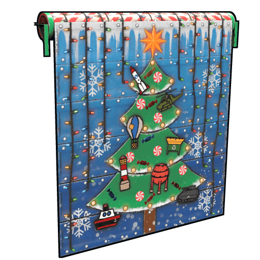 Christmas Tree Garage Door