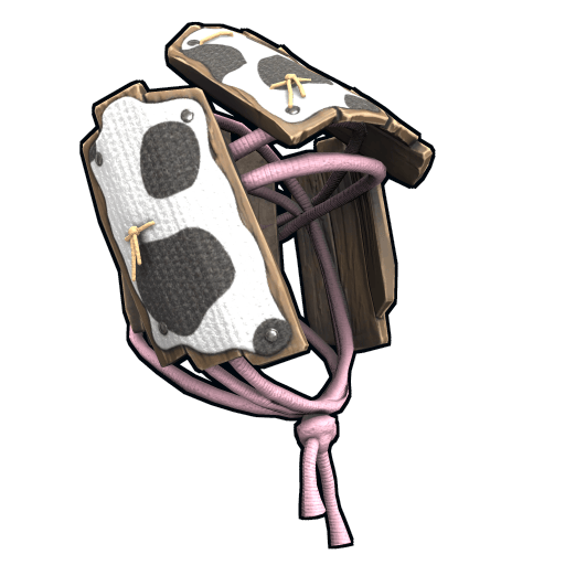 Cow Moo Flage Wood Armor Helmet