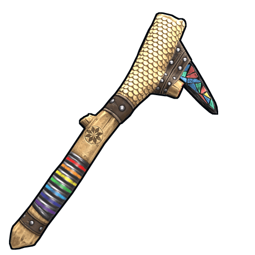 Mosaic Stone Pick Axe