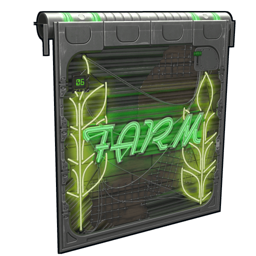 Neon Farm Door