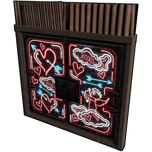 Neon Love Metal Double Door