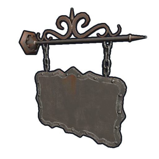 Two Sided Ornate Hanging Sign